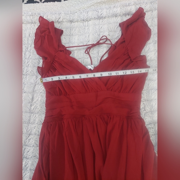 Surplus a-line mini dress size medium Burgundy - Picture 6 of 12